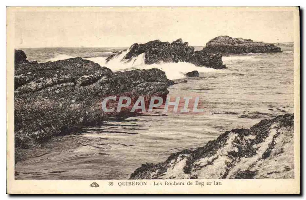 Quiberon - Os Rochos de Beg er lan — editor Quiberon, n° 39 - Frente