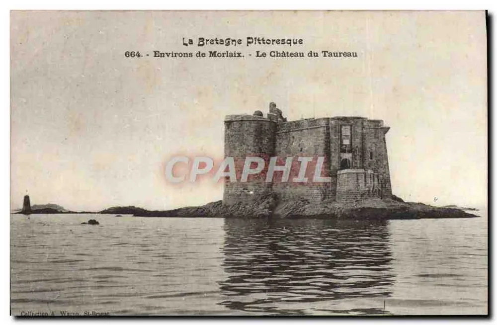 O Castelo do Touro — Arredores de Morlaix — Coleção A. Wavon, St-Bogue, n° 664 - Frente