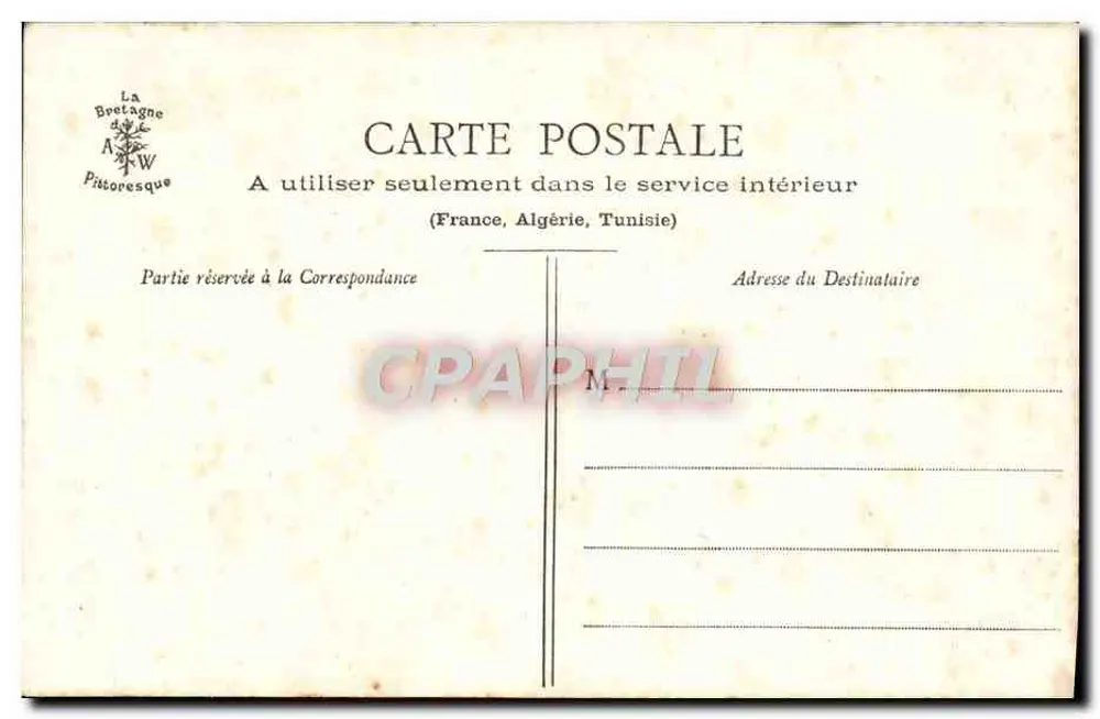 O Castelo do Touro — Arredores de Morlaix — Coleção A. Wavon, St-Bogue, n° 664 - Verso