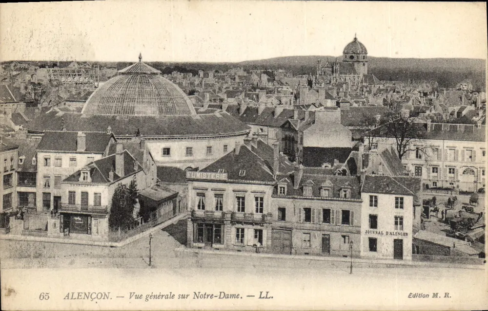 Alençon — Vista geral da Notre-Dame — Edição M. R. - Frente