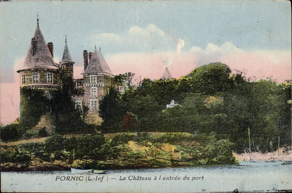 Pornic (L.-Inf.) — Das Schloss am Hafenmund — Verleger Ville Léray - Vorderseite