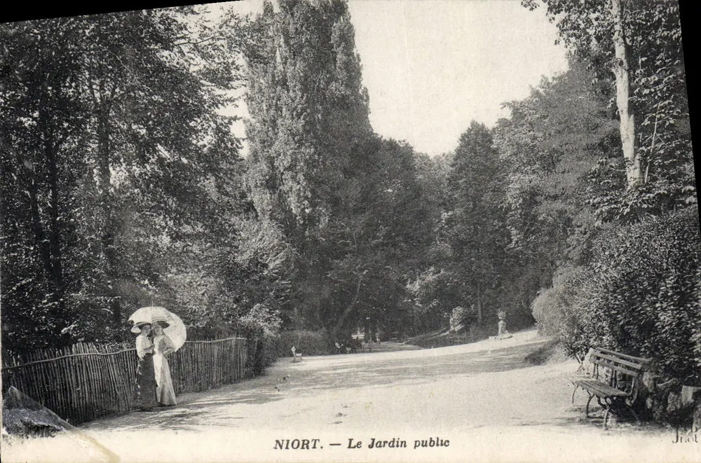 Niort — O Jardim Público — editor Jhot - Frente