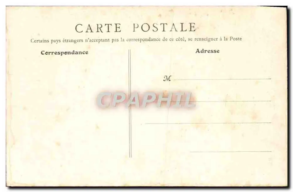 Tours — Platz des Palasts der Justiz und Avenue Grammont — B.F. Paris n°15 - Rückseite