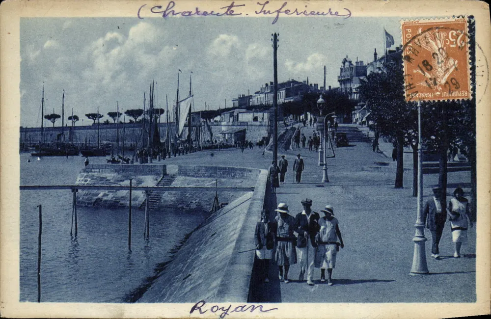 Royan — A Rampe Lessorre — O Porto — Bloc fétér. Editores Bordeaux - Frente