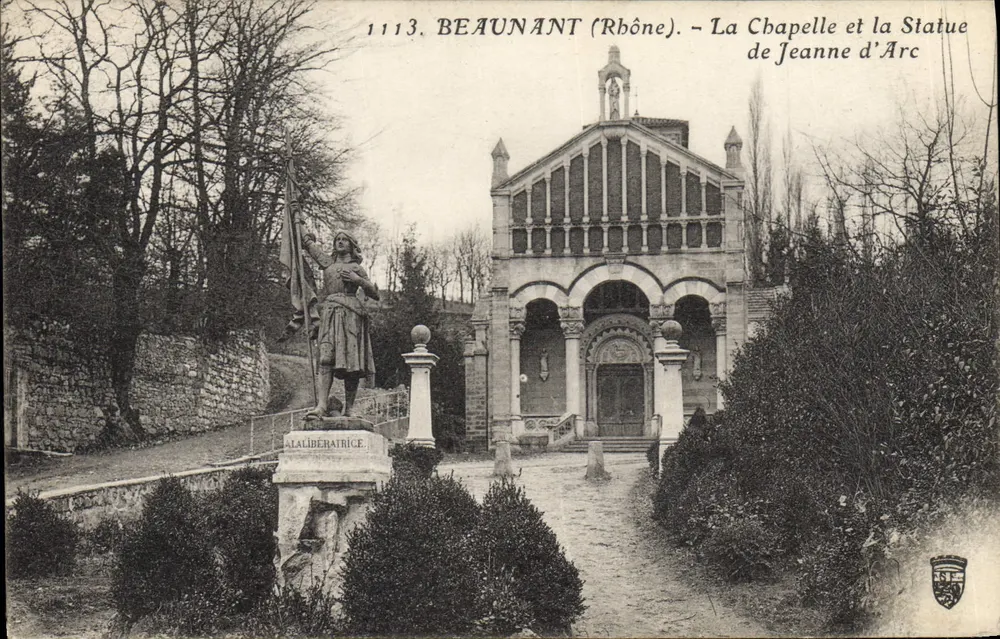 Beaunant (Rhône) — Die Kapelle und die Statue der Jeanne d'Arc — n° 1113 - Vorderseite