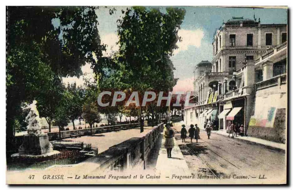 Grasse — Denkmal Fragonard und das Casino — LL. Nr. 47 - Vorderseite