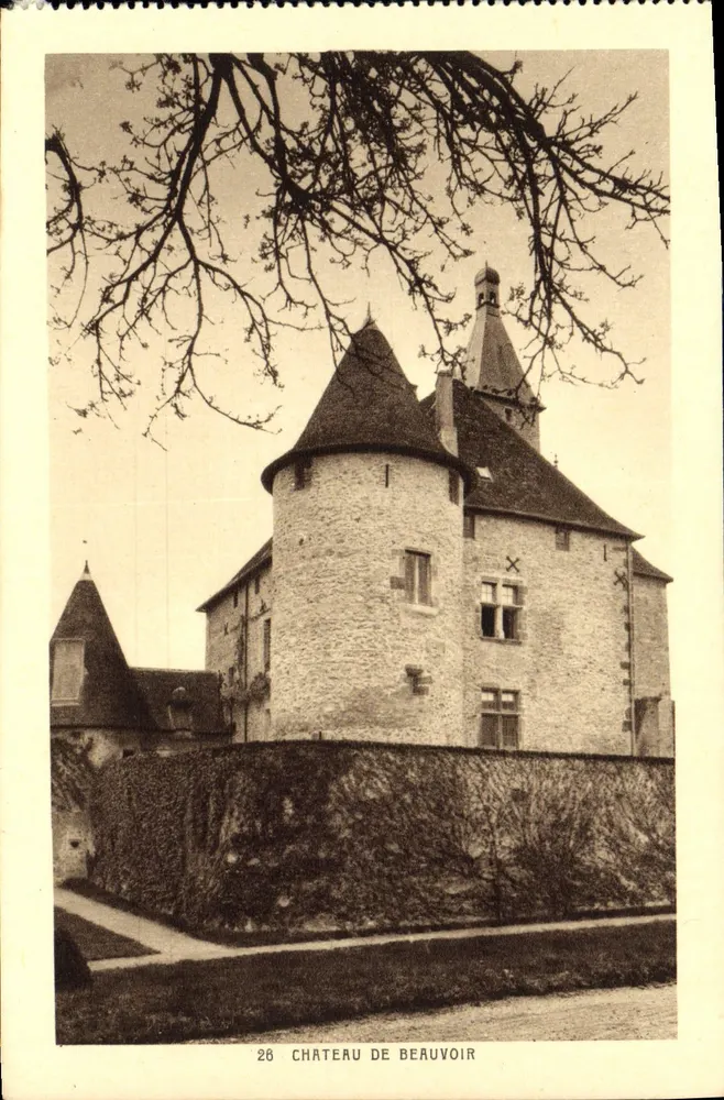 Castelo de Beauvoir — Arredores de St-Pourçain-sur-Besbre — Edição La Gigogne, Vichy - Frente