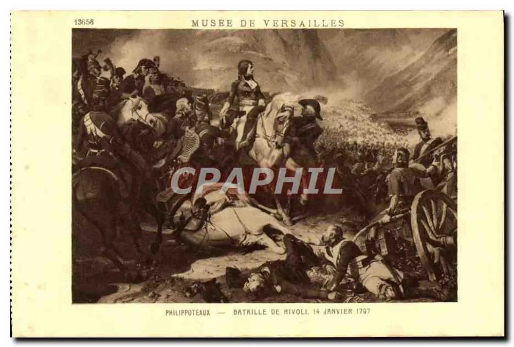 Schlacht bei Rivoli — 14. Januar 1797 — Musée de Versailles — Serie 13658 - Vorderseite