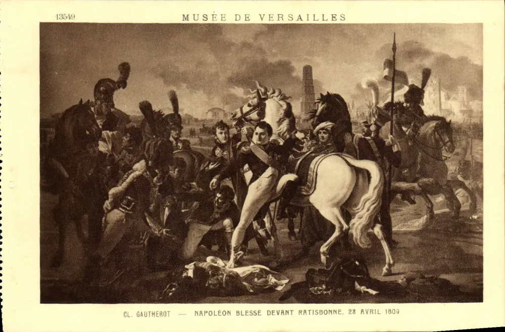 Napoleon verletzt vor Ratisbonne — 28. April 1809 — CL. Gautherot — Musée de Versailles - Vorderseite