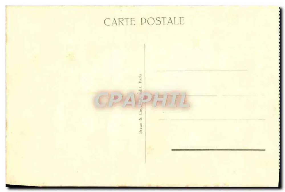 Napoleão I morrendo — Museu de Versailles — Editor Braun & Cie, Paris - Verso
