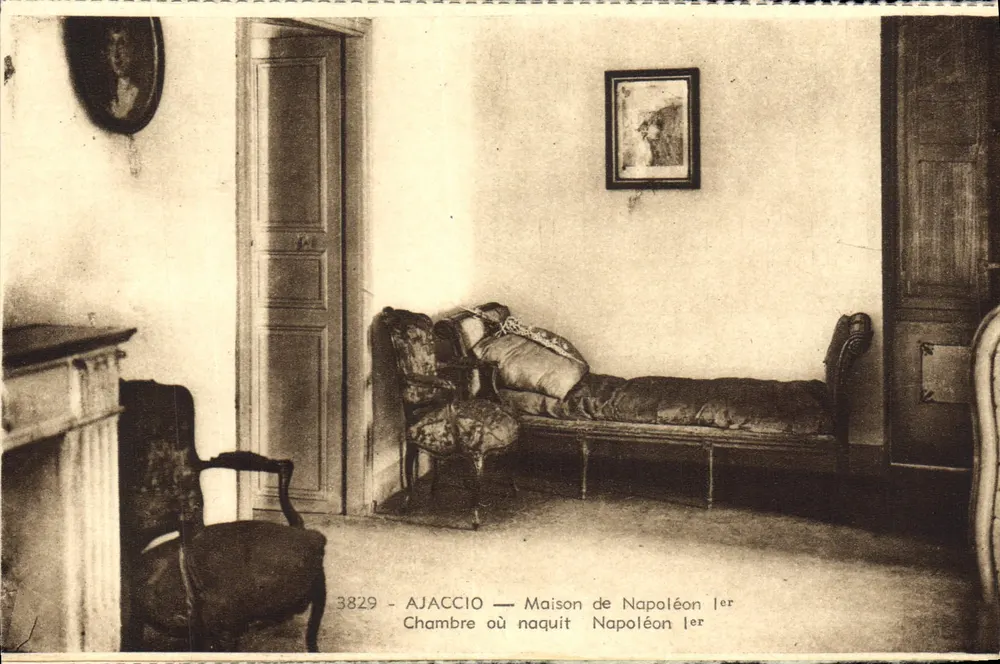 Ajaccio — Haus von Napoleon I — Zimmer, in dem Napoleon I geboren wurde - Vorderseite
