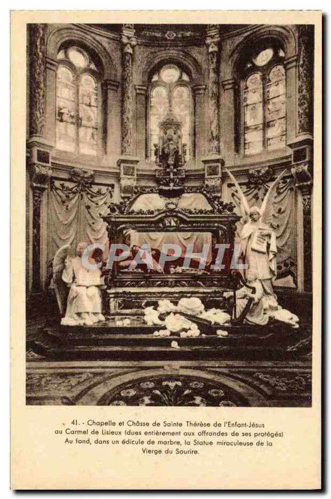 Kapelle und Reliquiare der Heiligen Thérèse des Kindes Jesu — am Karthäuserkloster von Lisieux — n°41 - Vorderseite