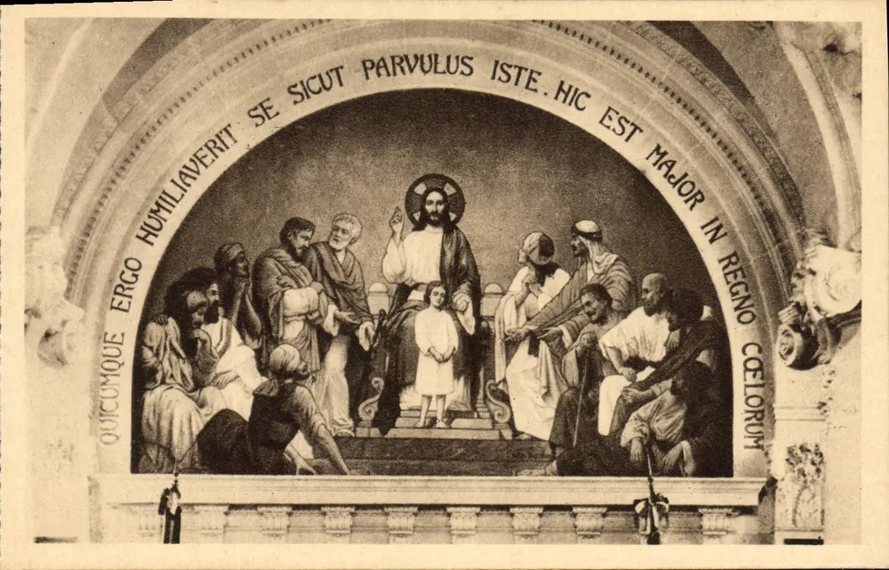 Jesus und das Kind — Fresko in der Kapelle der Carmeliter von Lisieux — n° 40 E - Vorderseite