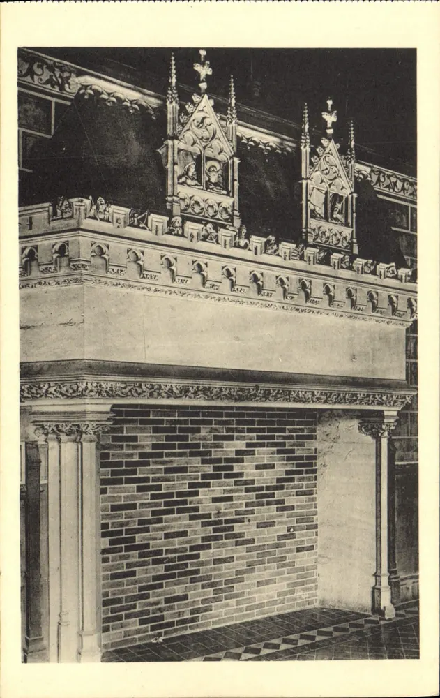 Bourges — Palast von Jacques Cœur — Kamin der Galerie des ersten Stocks — Edition der historischen Denkmäler - Vorderseite