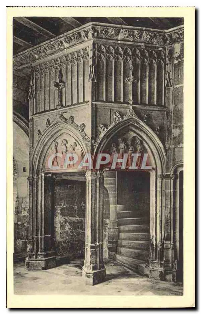 Bourges — Palácio de Jacques Cœur — Escada da Capela — Edição dos Monumentos Históricos - Frente