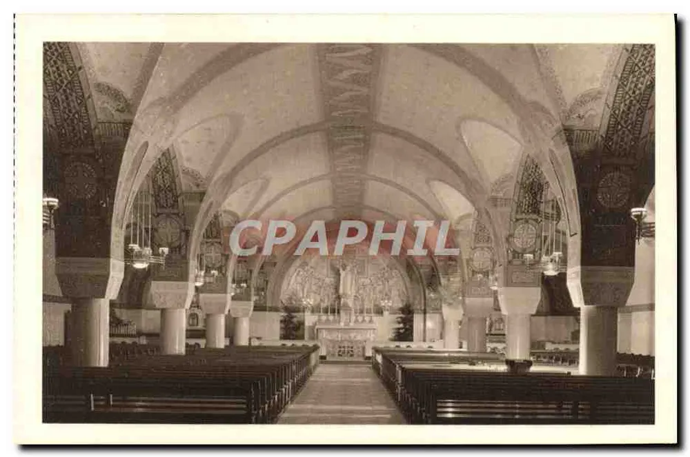 La Cripta — Basílica de Lisieux — Vista General — Dräger-Paris - Anverso