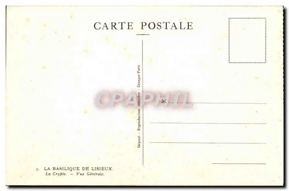 La Cripta — Basílica de Lisieux — Vista General — Dräger-Paris - Reverso