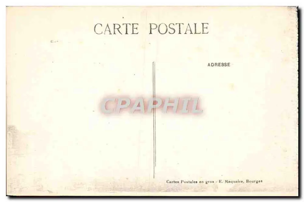 Bourges — Die Kathedrale und der Garten des Rathauses — E. Maquaire, n°202 - Rückseite
