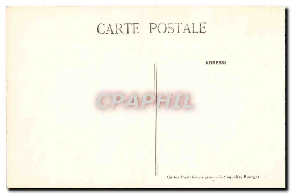 Bourges — A Catedral — Os Cinco Portais — E. Maquaire, n°220 - Verso