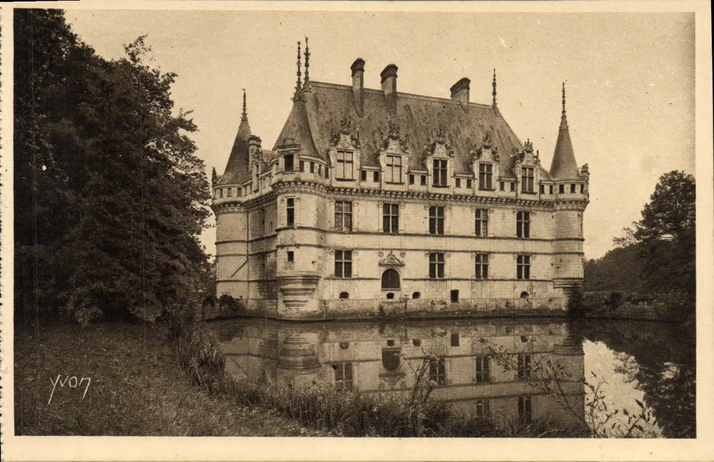 Schloss Azay-le-Rideau — Loire — Künstleredition YVON, Neuilly - Vorderseite
