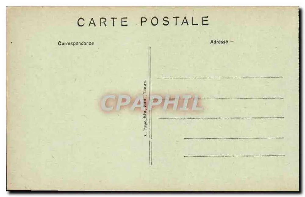 Chinon (Indre-et-Loire) — Das Krankenhaus und Panorama der Vienne (Ostseite) — A. P. - Rückseite