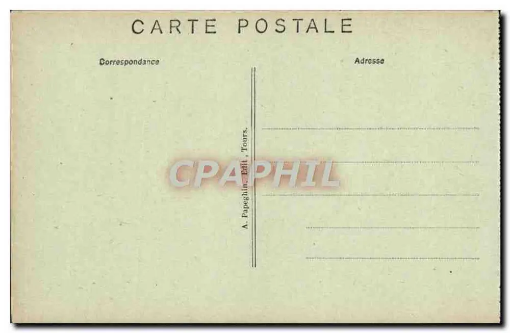 Chinon (Indre-et-Loire) — O Castelo e a Vienne — A. P. - Verso