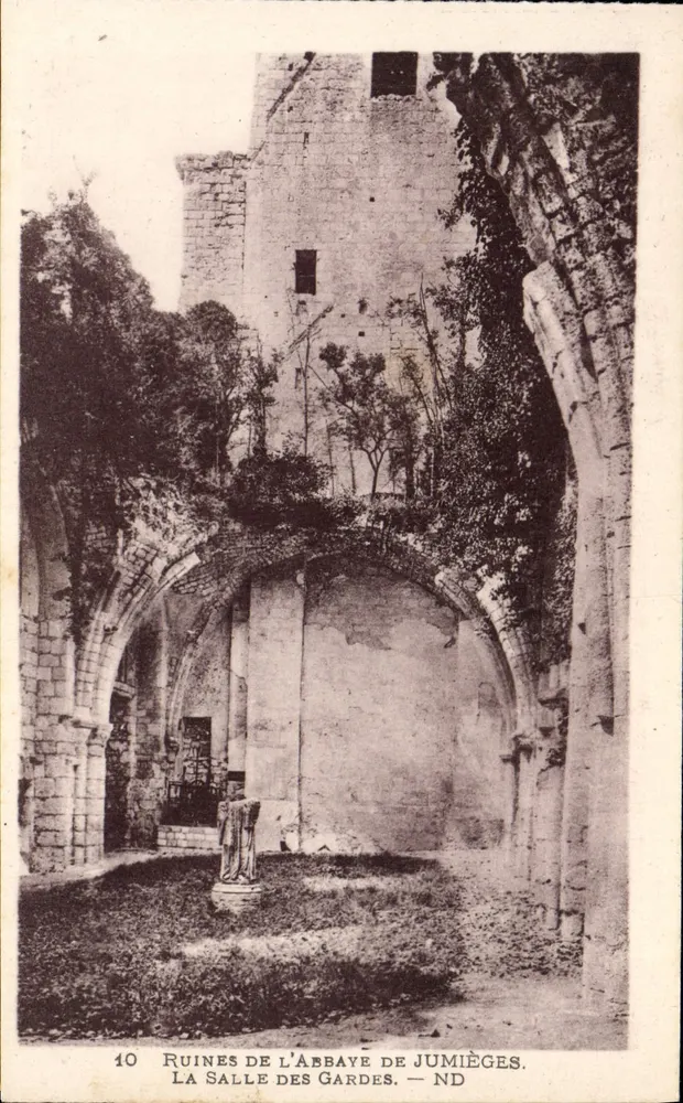 Ruinen der Abtei Jumièges — Die Wachstube — Verleger ND, Nr. 10 - Vorderseite