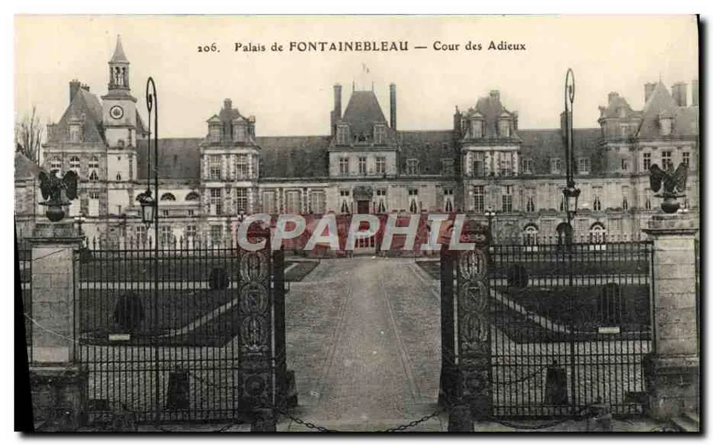 Schloss FONTAINEBLEAU — Cour des Adieux — Nr. 206 - Vorderseite