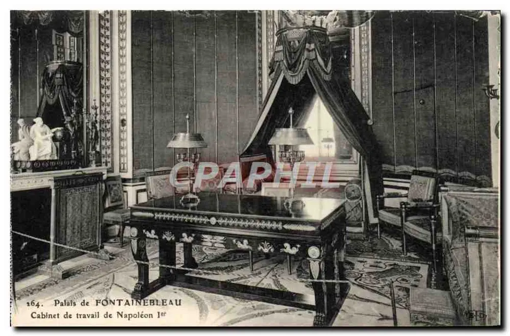 Schloss FONTAINEBLEAU — Arbeitszimmer von Napoleon I — n° 164 - Vorderseite