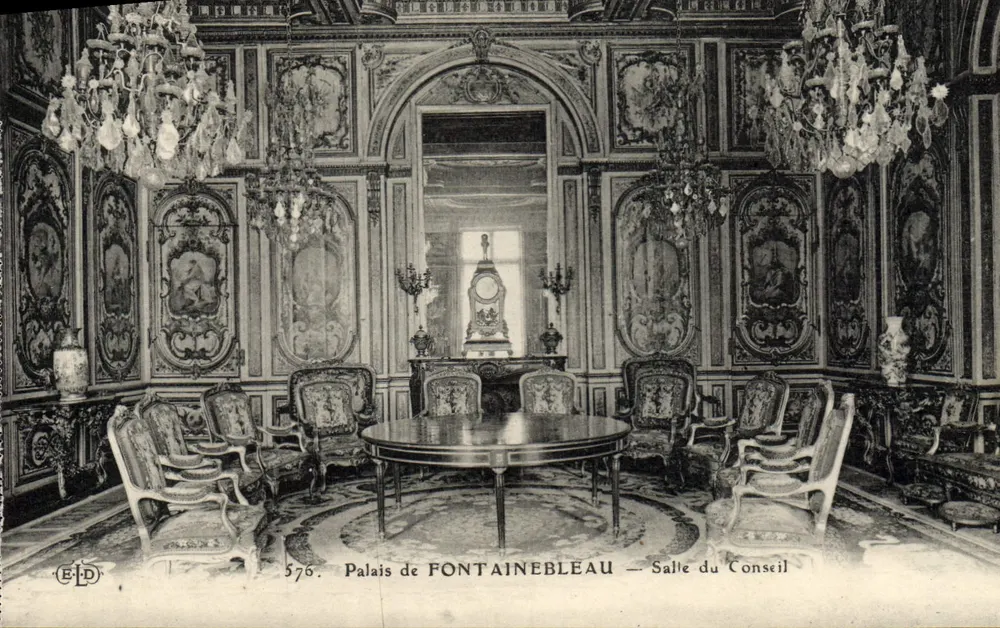 Schloss FONTAINEBLEAU — Ratssaal — Verlag ELD, Nr. 576 - Vorderseite
