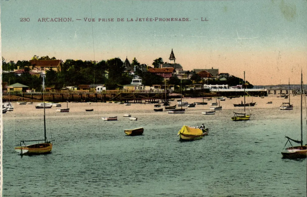 Arcachon — Vista tomada desde la Muelle-Promenade — LL, n°230 - Anverso