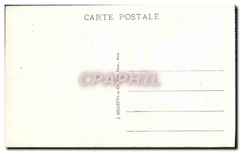 Monaco - Das Fürstentum aus der Vogelperspektive — J. Gilletta & Cie, Nice, n°747 - Rückseite