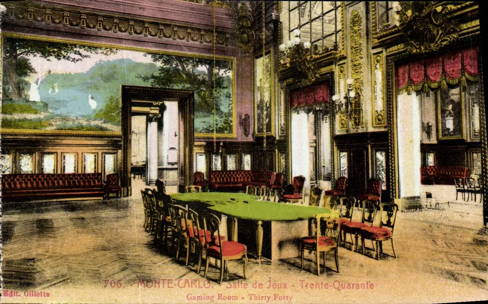 Monte-Carlo - Spielhalle Trente-Quarante - Edit. Gilletta n°706 - Vorderseite