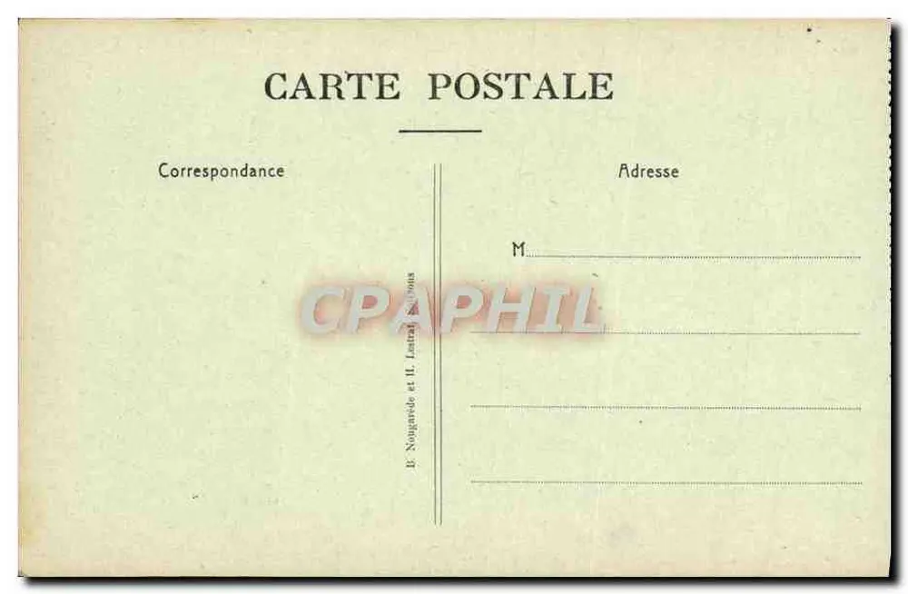 Die Ailette-Tal — am Mont des Singes — B. Nougariède und H. Lattrad, Verleger - Rückseite