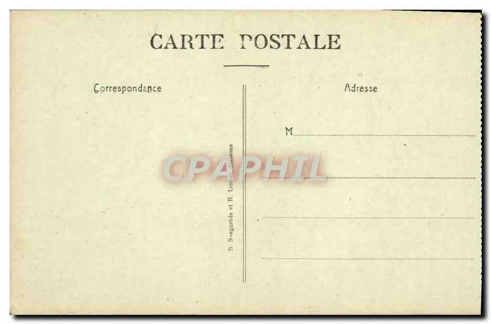 Caminho dos Damas — PARGNY — Editor E. Nougardole e T. Lostin, Seraing - Verso