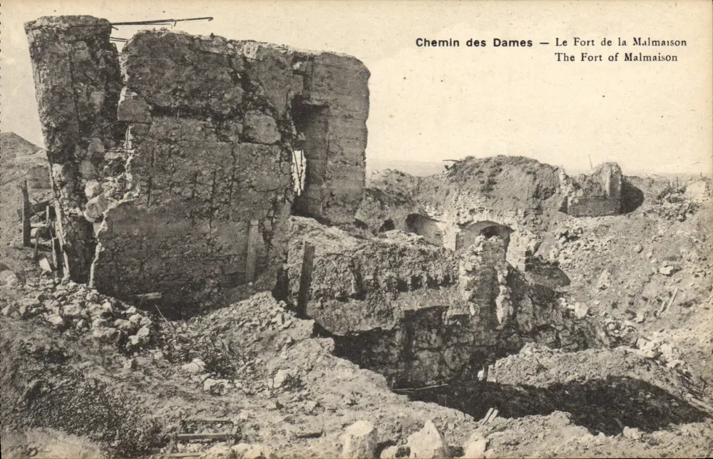 Chemin des Dames — Das Fort von Malmaison — B. Nougarida et H. Lefranc, Sèvres - Vorderseite
