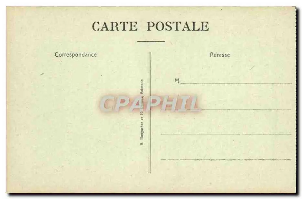 Chemin der Damen — Steinbruch Montparnasse — B. Nungaride et W. Fillion, Sèlennes - Rückseite