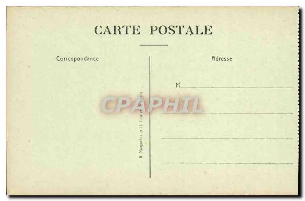 Chemin des Dames – Das Dorf Vaudesson — B. Nougèrède und H. Lestard, Paris - Rückseite