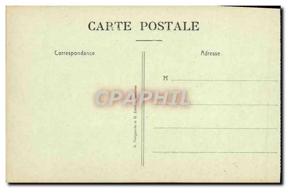 Chemin des Dames — La Ferme Vauxrain — B. Nougarde et H. Lestrac-Lonsions - Rückseite