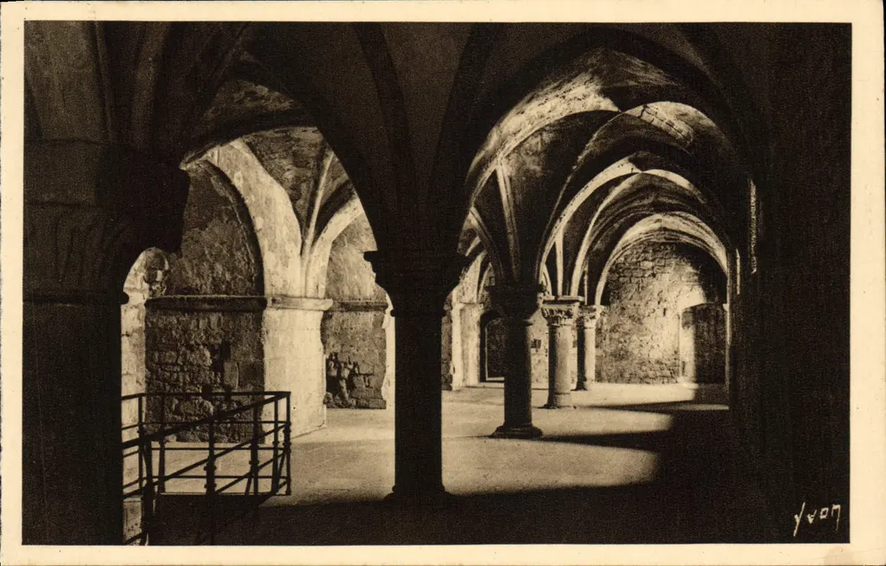 Mont-Saint-Michel — Abtei — Der Promenoir (12. Jahrhundert) — Les Éditions d'Art Yvon, Paris - Vorderseite