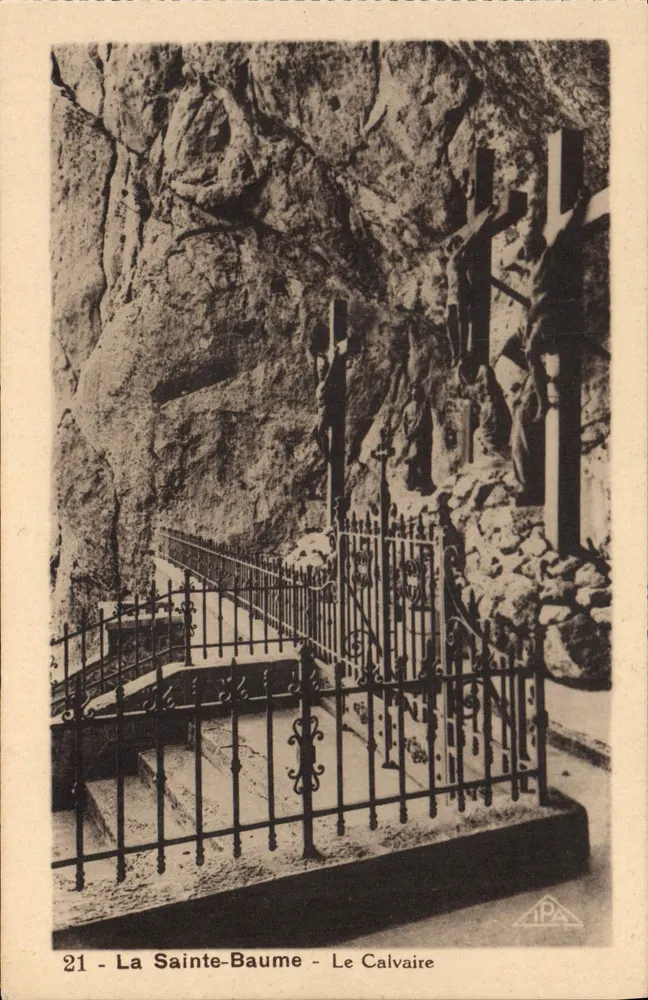 La Sainte-Baume - Le Calvaire — Bilhete postal antigo/IPA n°21 - Frente