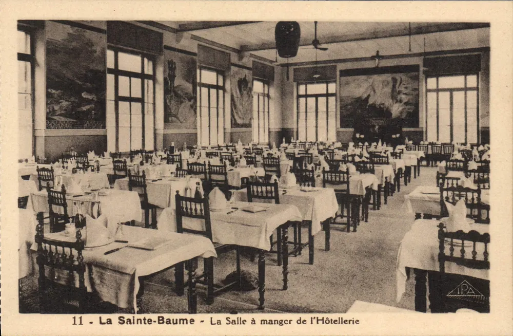 La Sainte-Baume - Das Esszimmer des Hotels — Antike Ansichtskarte, Nr. 11 - Vorderseite