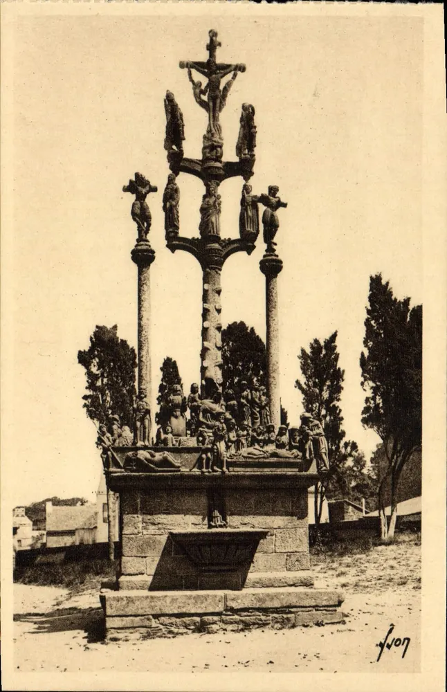 Saint-Thégonnec — Krużgan (1610), strona północna — Wydawnictwo Sztuki Yvigny, Paryż - Awers