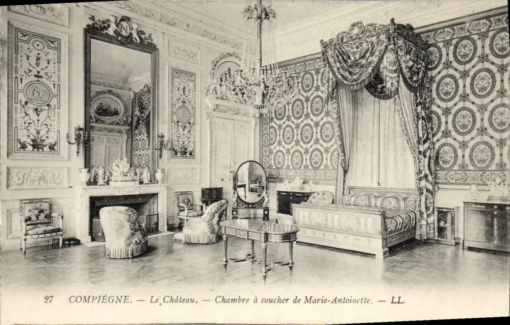 Compiègne — Das Schloss — Marie-Antoinettes Schlafzimmer — LL. n°27 - Vorderseite