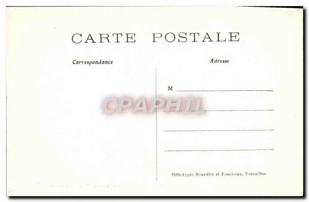 Castelo de Chantilly — Antecâmara — Héliotypie Bourdier e Faucheux, Versailles - Verso