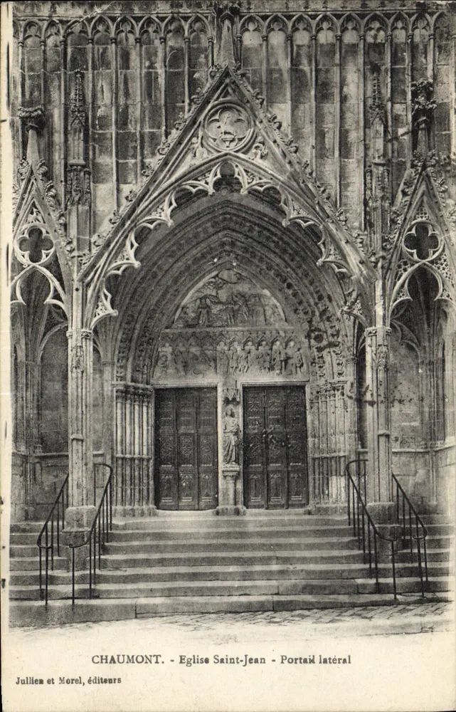 Chaumont - Kirche Saint-Jean - Seitenportal — Jullien et Morel, Verleger - Vorderseite