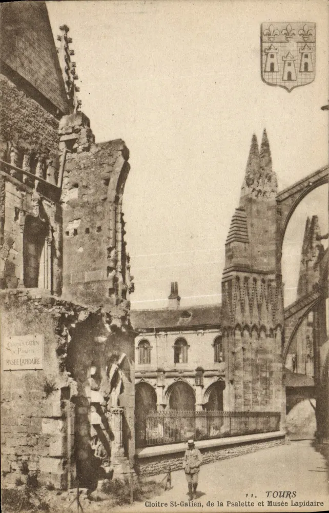 Kloster Saint-Gatien, der Psalette und des Lapidaire-Museums — Tours — Artaud et Nozais, Drucker - Vorderseite