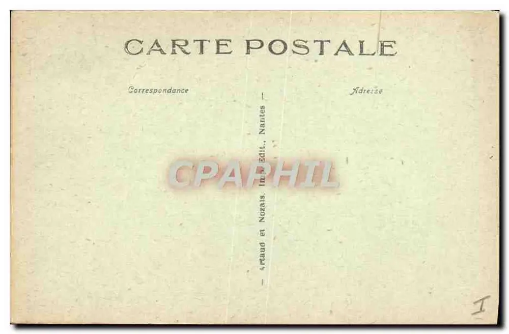 Kloster Saint-Gatien, der Psalette und des Lapidaire-Museums — Tours — Artaud et Nozais, Drucker - Rückseite