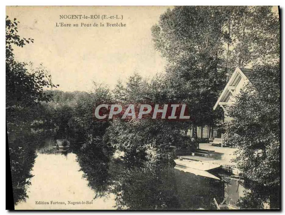 Nogent-le-Roi (E.-et-L.) — Die Eure am Pont de la Bretèche — Edition Forteau, Nogent-le-Roi - Vorderseite