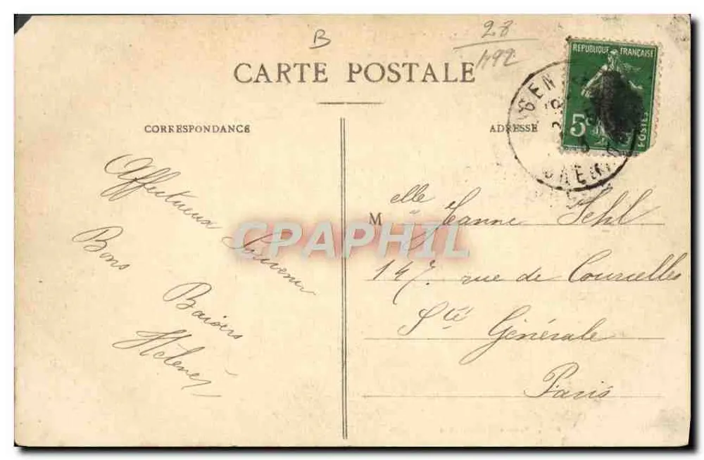 Nogent-le-Roi (E.-et-L.) — Die Eure am Pont de la Bretèche — Edition Forteau, Nogent-le-Roi - Rückseite